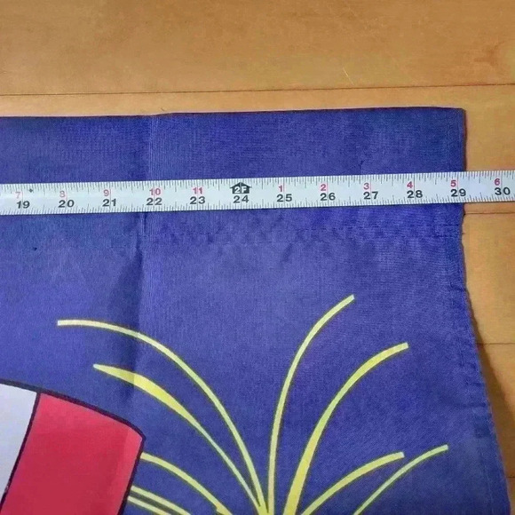 Vintage RARE  Patriotic Teddy Bear 1997 Firework USA Large Flag Independence Day - Picture 3 of 10